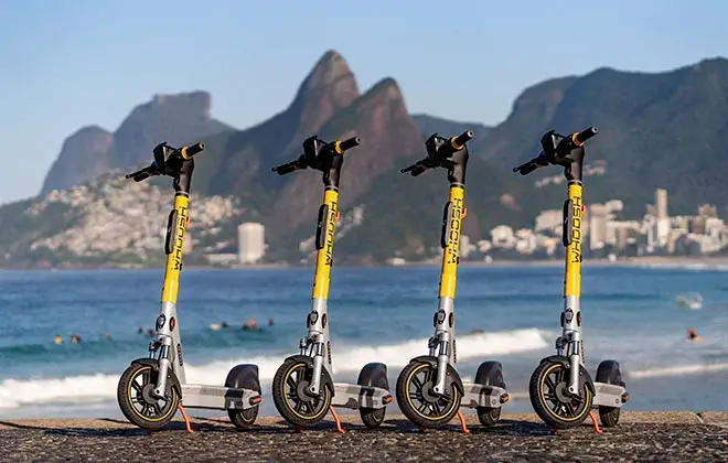 Início das operações da Whoosh no Rio de Janeiro marca retorno das patinetes elétricas à capital fluminense