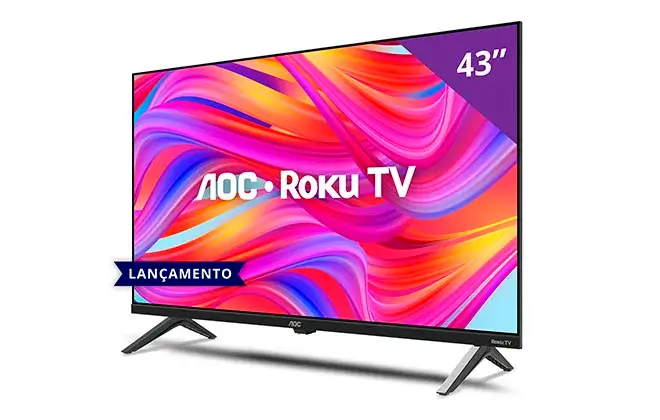 AOC anuncia nova linha de TV com sistema operacional Roku