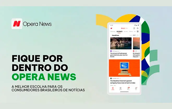 Opera News surge como o segundo aplicativo no ecossistema de notícias brasileiro