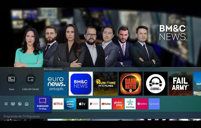 BM&C News, líder de audiência, estreia no Samsung TV Plus