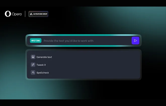 Opera eleva a experiência de redação com o Modo de Escrita 2.0 da Aria