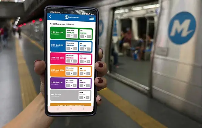 Bilhete digital é a novidade do MetrôRio para embarque durante o réveillon deste ano