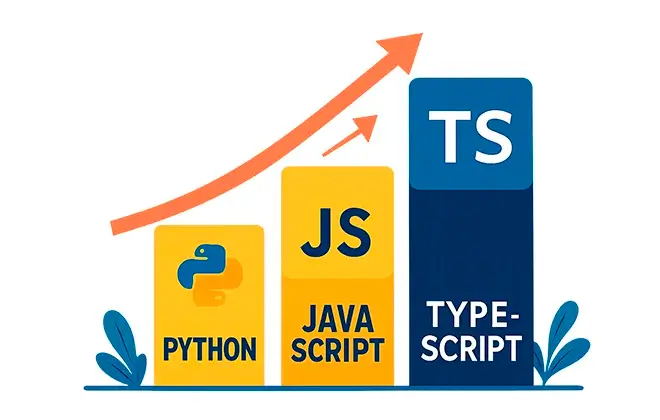 TypeScript supera Python e JavaScript e se torna a linguagem de programação mais usada em 2025