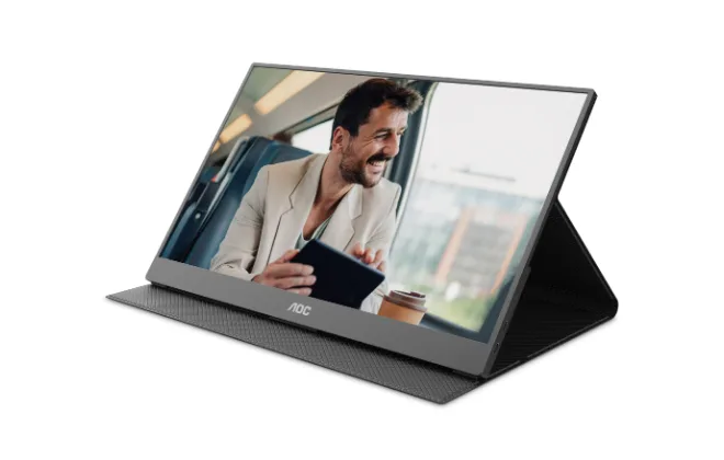 AOC lança monitor portátil no Brasil com modelo leve, versátil e pensado para mobilidade