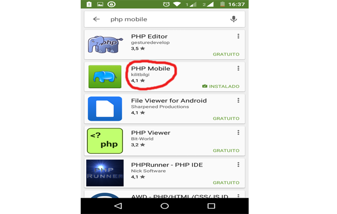 app php mobile