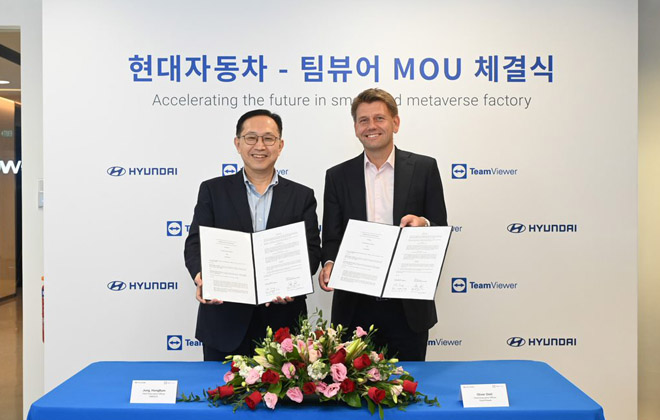 TeamViewer e Hyundai Motor Company selam parceria estratégica para acelerar a inovação digital em nova fábrica automotiva inteligente