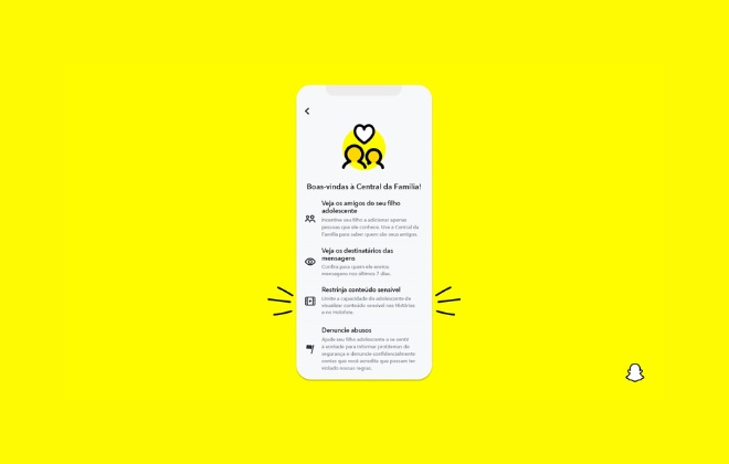 Novo recurso do Snapchat ajuda pais a monitorar o conteúdo visto pelos filhos