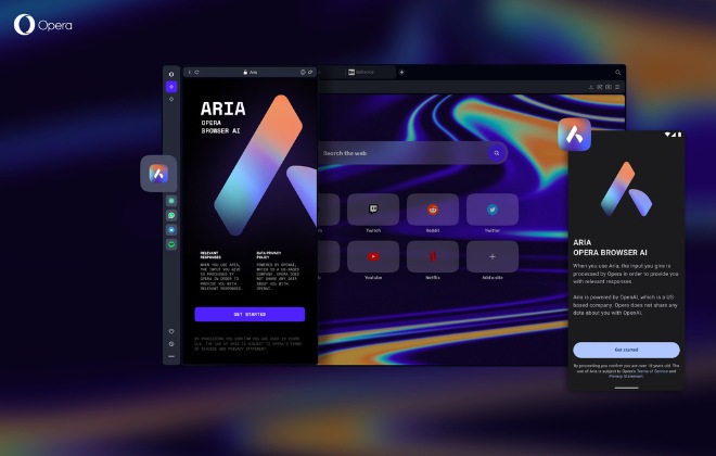 Opera lança Aria, novo assistente de IA integrado ao navegador